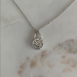 Tiffany & Co. 1837 Diamond Round Pendant Necklace